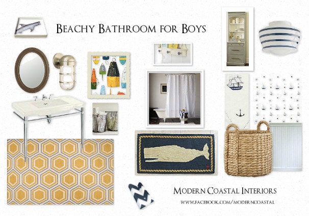 Interior Design - Custom Style Board - Modern Feminine Bedroom (example) - One Board per Room