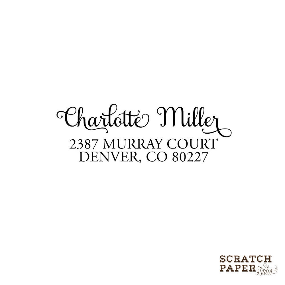 Custom Rubber Address Stamp No 25