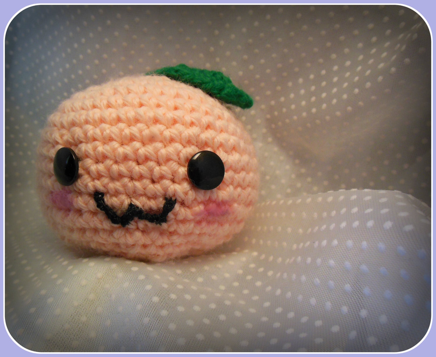 Kawaii Summer Peach Amigurumi