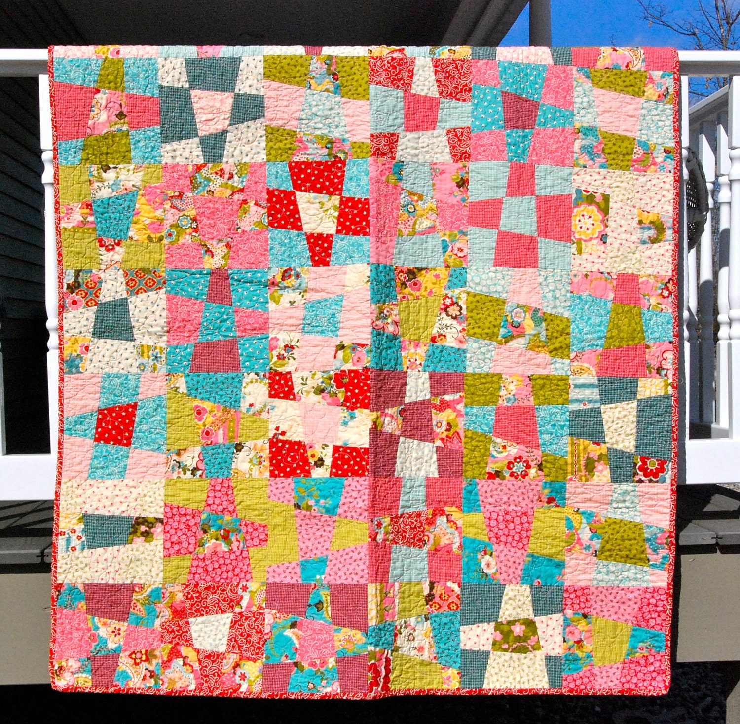 Modern baby quilt