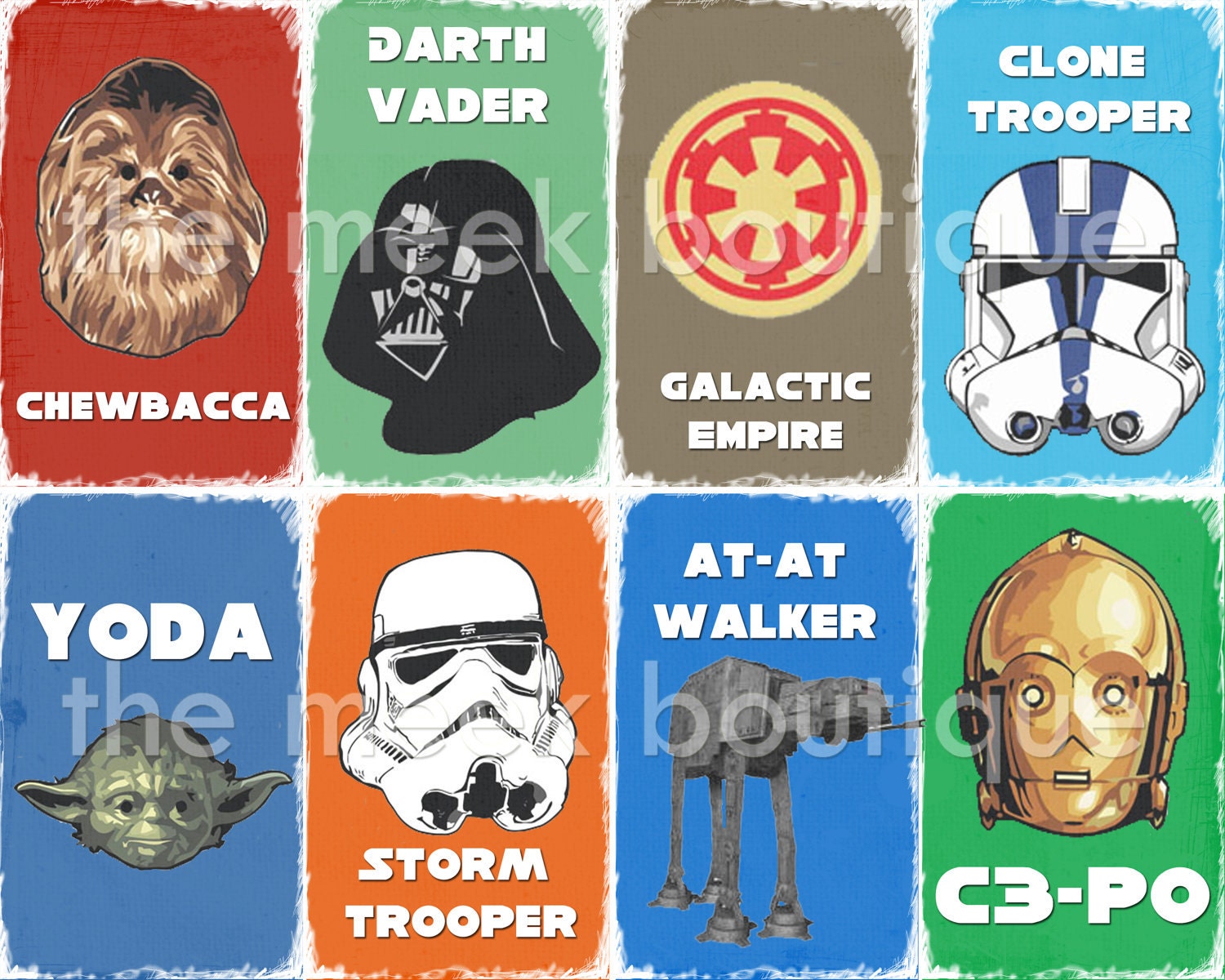 INSTANT DOWNLOAD, Star Wars Digital Art Printable, Nursery, Play Room, Boys Room, No. 14