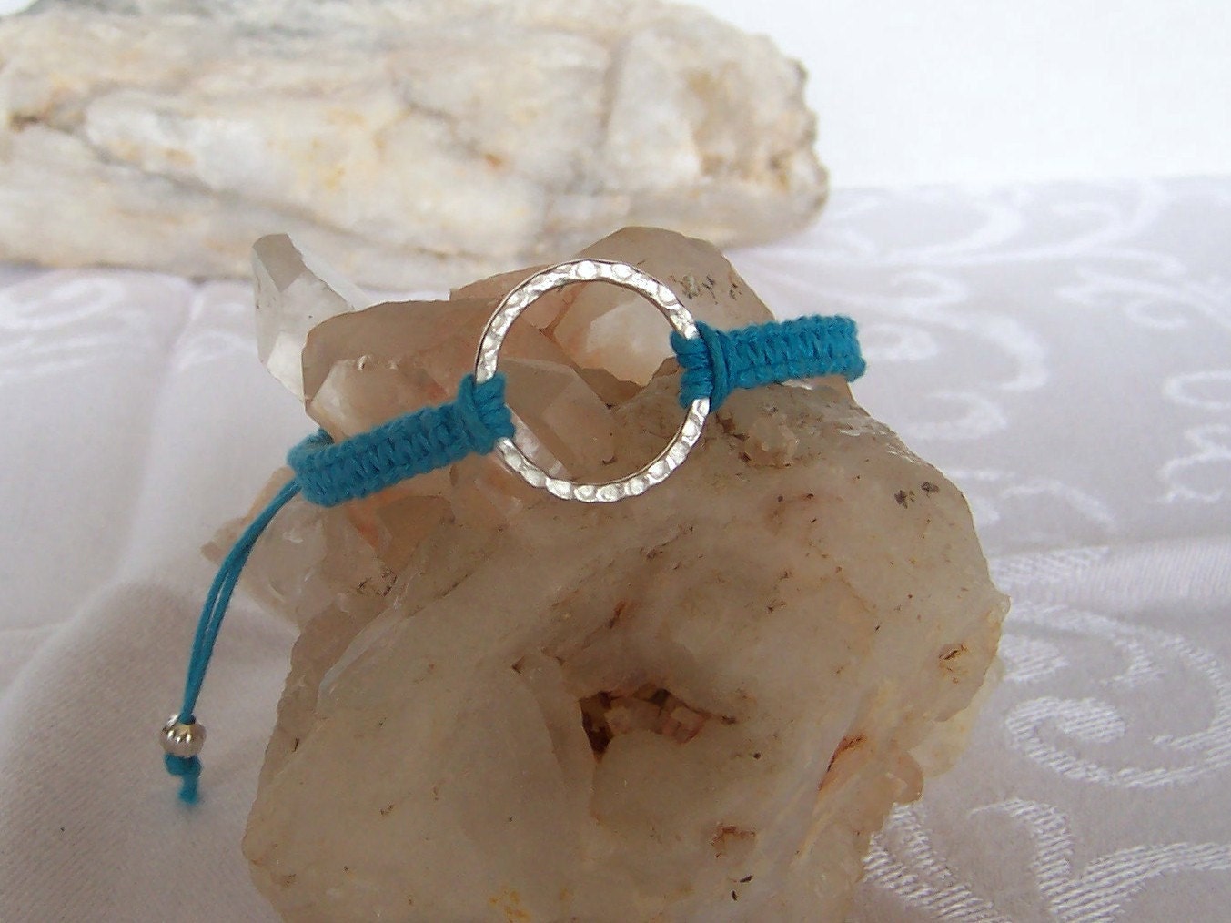 Bracelet Macrame Good Karma Turquoise