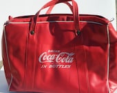 1960s Coca Cola cooler bag - Red Vinyl