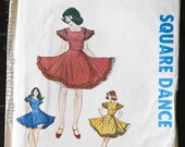 Vintage Authentic Patterns Inc 280 PLUS SIZE Square Dance Dress Country Western Petticoat Puffy Rockabilly Size 12 14 16