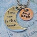 I Love You to the Moon and Back Necklace with Lobster Clasp - Mommy Necklace Valentine's Day Anniversary Birthday Wedding Mother's Day