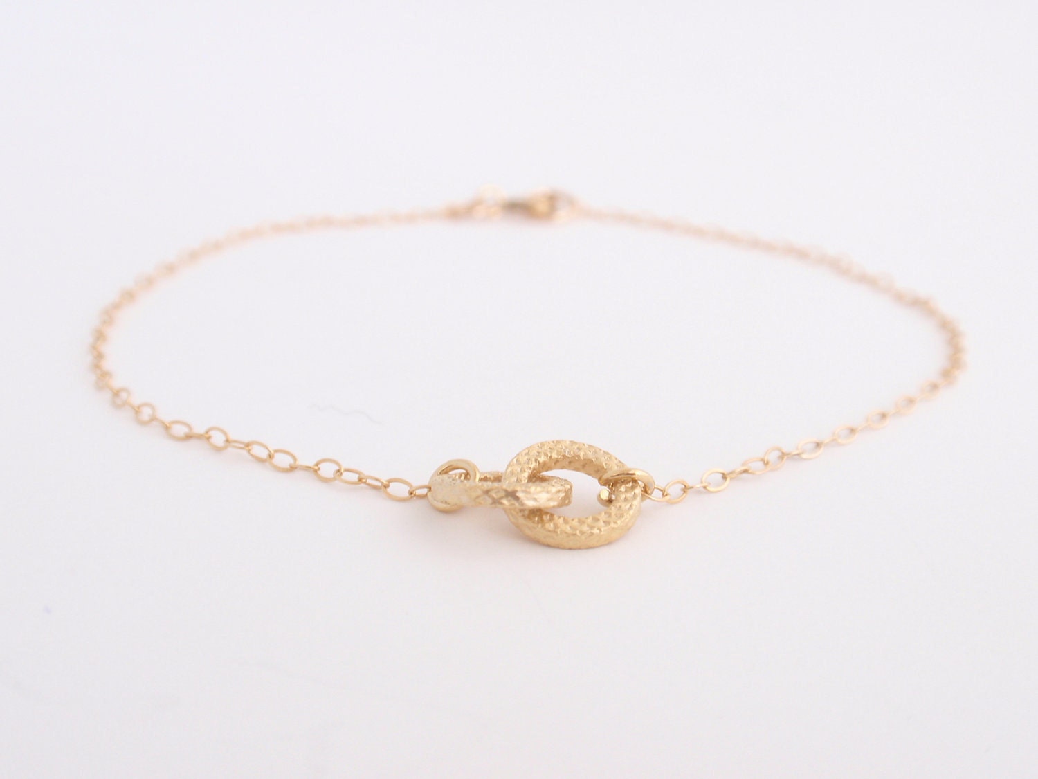 Tiny Infinity 14K gold filled bracelet-simple everyday jewelry