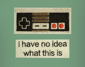 Nintendo Controller  -- Nintendo Iron-on Embroidered Patch Set
