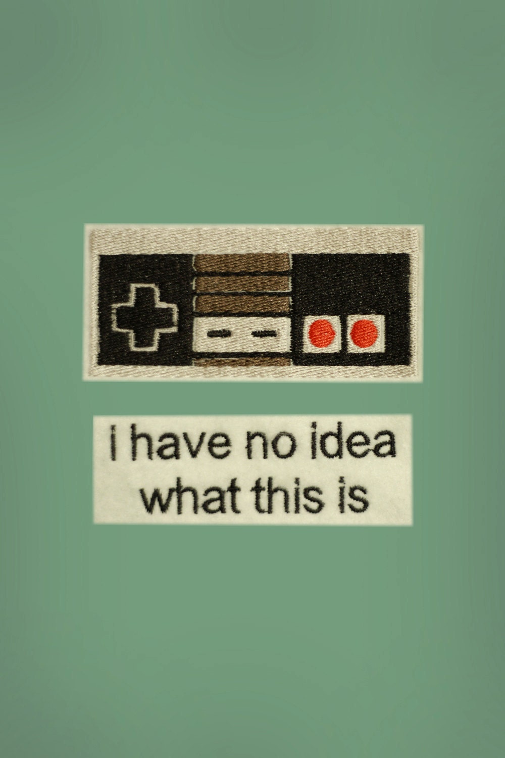 Nintendo Controller -- Nintendo Iron-on Embroidered Patch Set