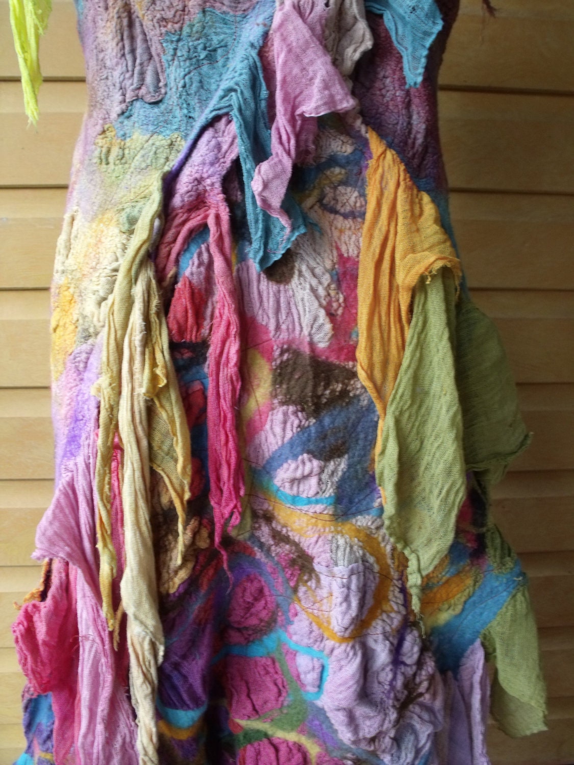 Felted organic dress