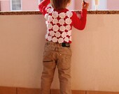 Crochet PATTERN. The Subject are flowers. Vest from flowers. Take a look what you can do only with one flower.