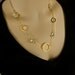 Gold filled -gold filled Necklace Gold Filled Chain with Amethyst and Silver Circle plated 18K gold ,Green Amethyst ston Gemstones handmade