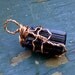 Black Touramaline Copper WIre-Wrapped Pendant