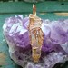 Magic Wand, Spodumene Wire Wrapped Pendant