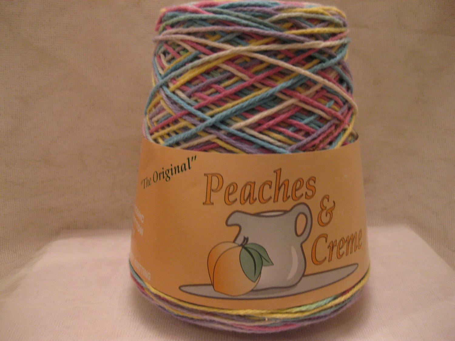1 Cone Original Peaches & Creme Yarn 100 Cotton by SusiesStables