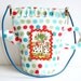 Alice Wonderland Tea Party Pouch Polka Dots Flexible Opening