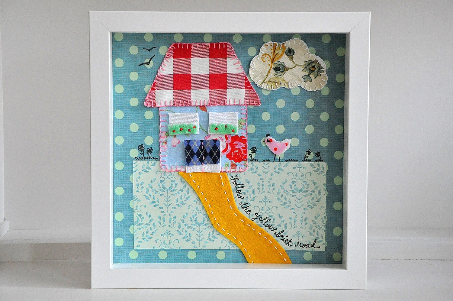 SOLD - Custom-order a similar country cottage - Framed wall art