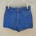 Vintage 1960's Chevron Denim Hot Pants S