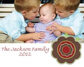 Custom Photo Easter Card - Printable  - Spring - Flower