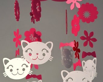 Spring Kitty Mobile (Grand) in Recycled Eco Plastic