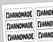 Handmade sticker - printable label sheet download