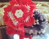 Fourth of July Hair Clip or Headband