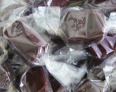 Chocolate Fleur de Sel Salted Caramels - One Pound - Perfect for Shower Favors, Weddings, or gifts