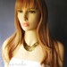 Gold Statement Necklace Fallen Angel - Artisan Made Antiqued Gold Angel Wing Jewelry - Gift For Her
