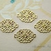 Faux Jade Floral Flourish Carved Oval Beads Large 21 x 18mm Vintage Lucite (2)