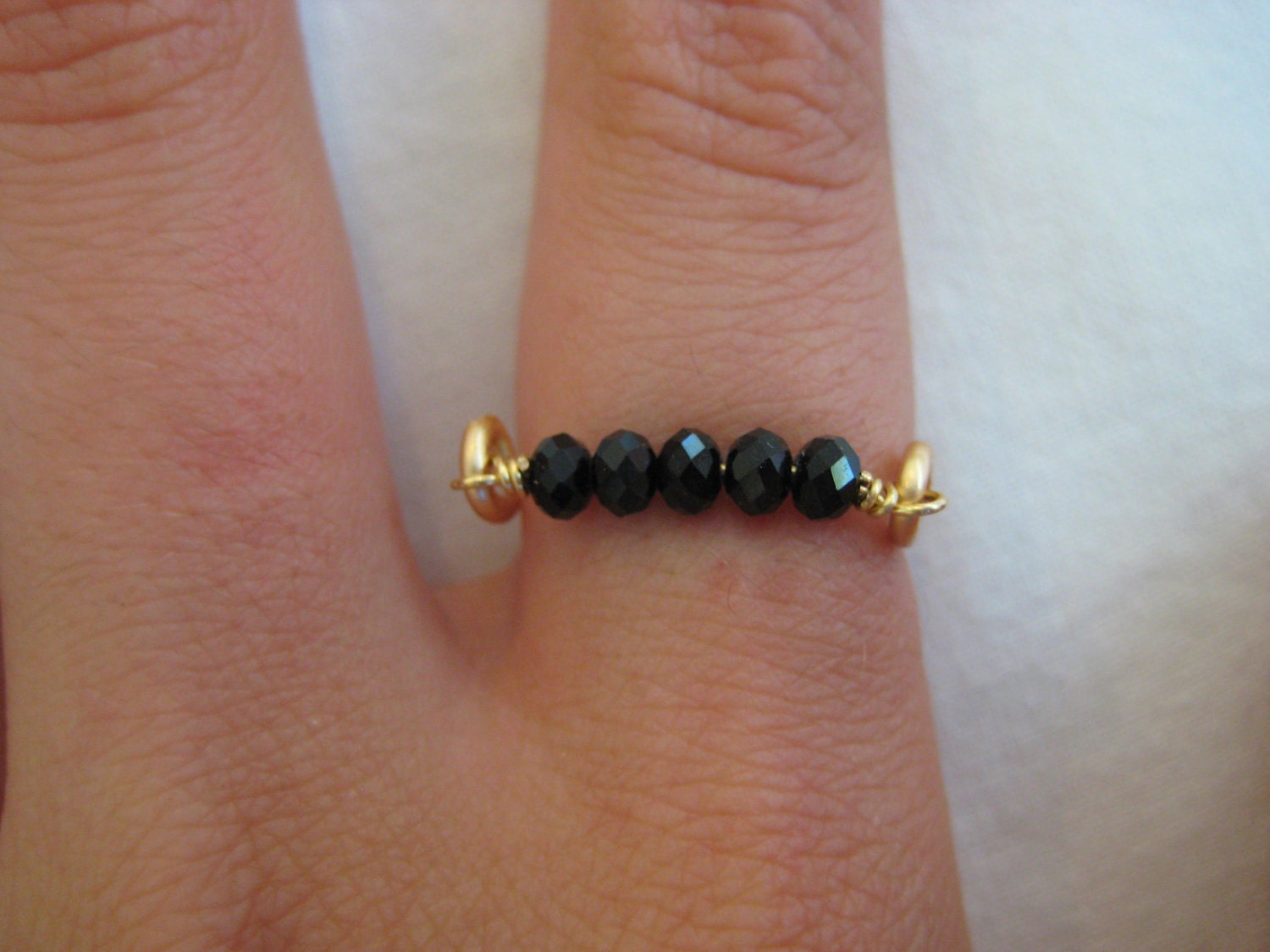 Gold Bead RIng