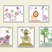 Baby Nursery Decor Art For Children Kids Wall Art Baby Girl Room Decor Baby Girl Nursery 8" x 10" Print birds green violet rose artwork