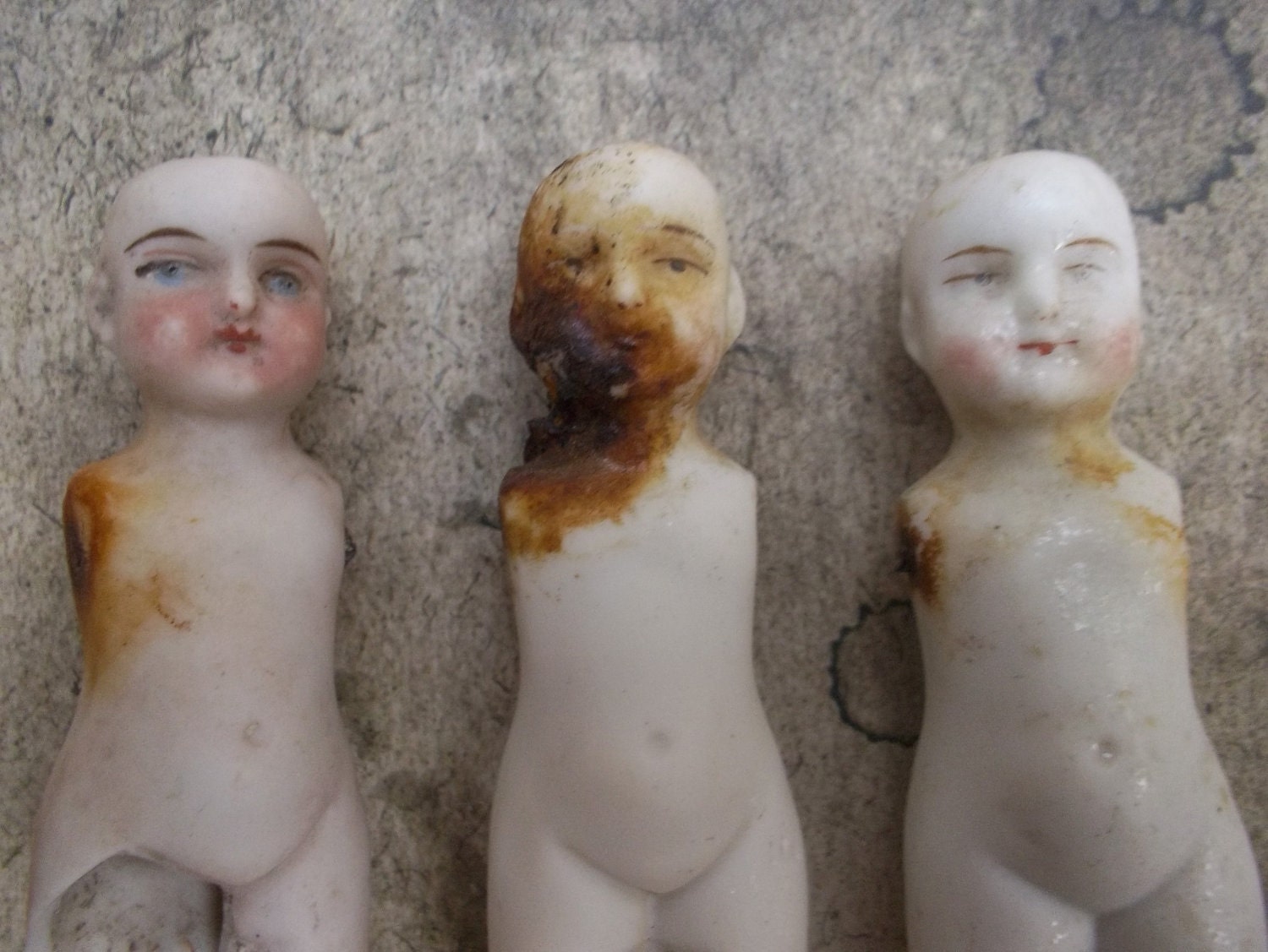 Thrown Away 3 Very Rare Frozen Charlotte Dolls Limited Editions One Of A Kind Find