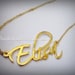 Script font name jewelry - Custom name necklace " (3colors for your choice at same price) "