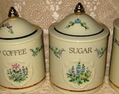 Lenox Spice Garden Set of FOUR canisters MINT condition
