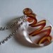 Glass Necklace Pendant - Campfire