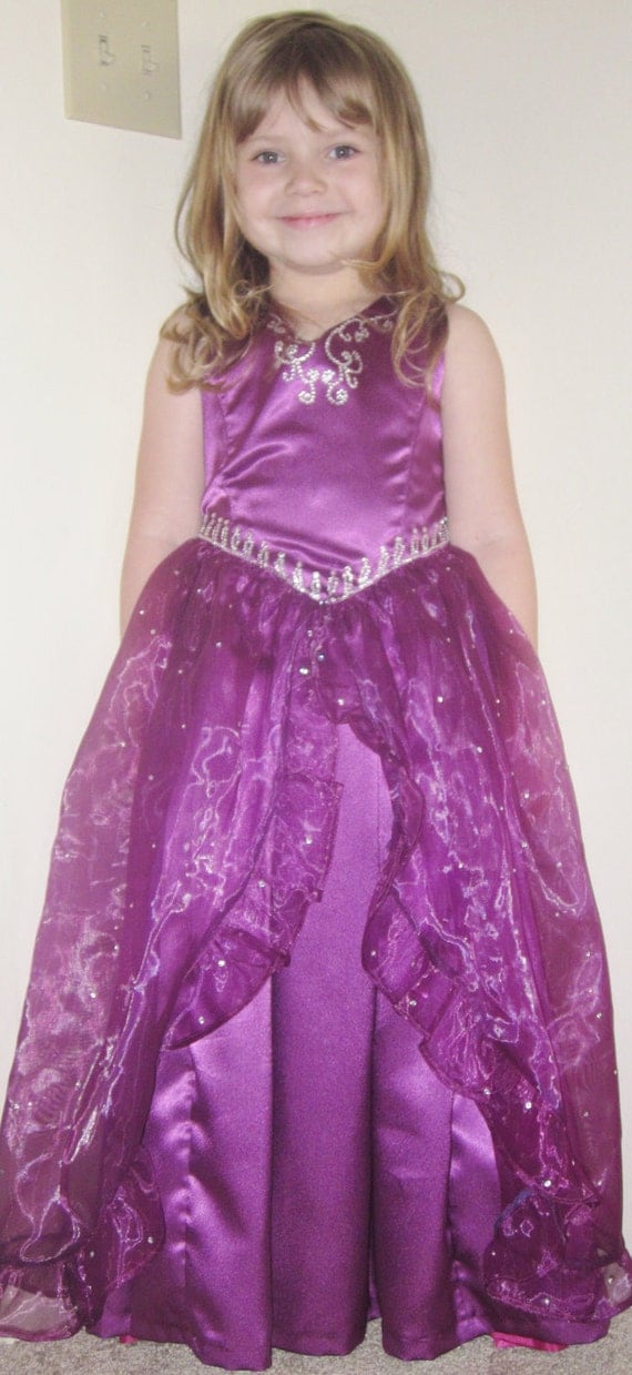 Custom Girls Formal Dress, Pageant Dress, Flower Girl Dress, Princess Dress, First Communion