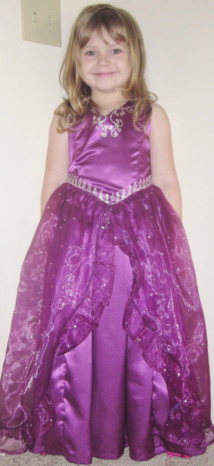 Custom Girls Formal Dress, Pageant Dress, Flower Girl Dress, Princess Dress, First Communion