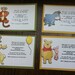 12 invitations for a Winnie the Pooh Themed party