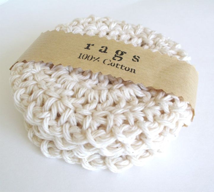 Crochet Coasters - All Cotton - Natural
