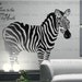 Wide 120cm Beautiful Zebra Words  Nature Vinyl Wall Paper Decal Art Sticker Q440