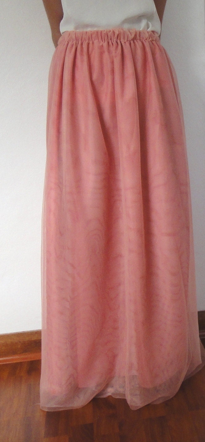 Fairyfloss tule maxi skirt