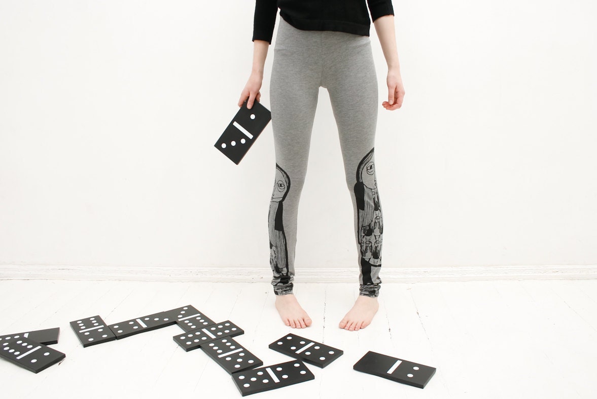 Parallel synchronized- light grey leggings