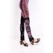Size S- purple and black animal print stocking leggings