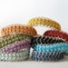 Chevron braided suede bracelets in gold or silver chain. Great for layering or stacking.