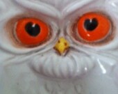 Italian Art Pottery Owl Plate Bowl jewelry holder Cottage Chic Preppy spring trends hipster wedding bridesmaids shabby chic