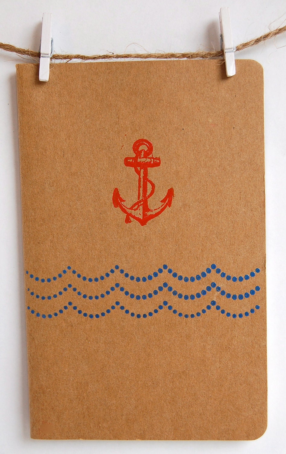 Nautical Notebooks with Mermaid, Anchor and Starfish, Craft Moleskine Notebook, Jotter, Journal