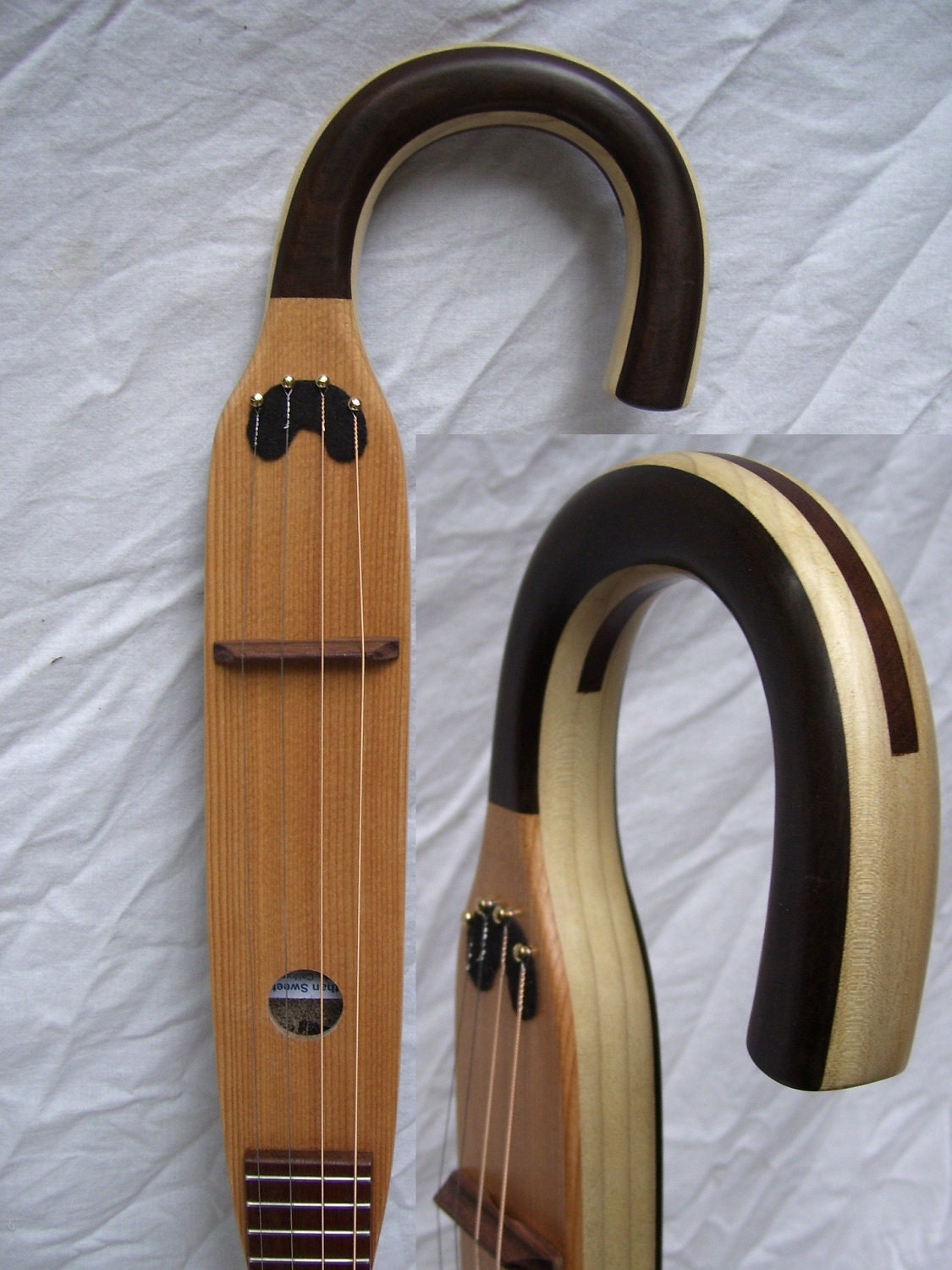 Custom Order Walking Cane Tenor Guitar - Free Shipping