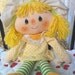 Vintage 1981 Strawberry Shortcake Lemon Meringue ragdoll cloth doll plush 16"
