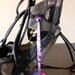 Bottle Tether, Toy Tether, Sippy Strap with Suction Cup- Purple & White Zebra
