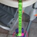 Bottle Tether, Toy Tether, Sippy Strap with Suction Cup-Preppy Pink & Green Polka Dots