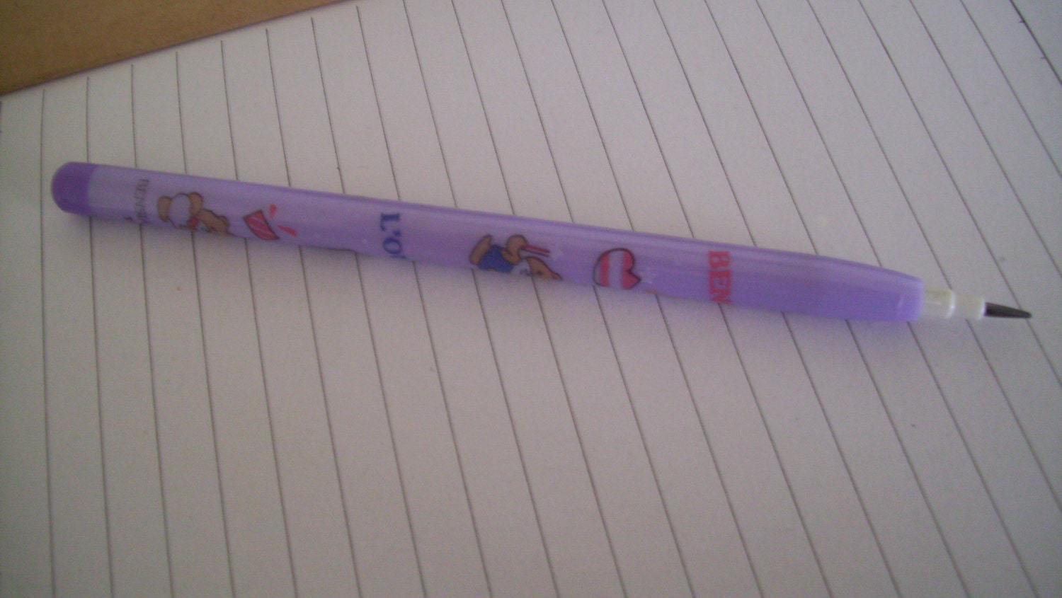 80s Bensia Lead Pencil Taiwan Vintage Fancy Pop a Point School Writing Tool